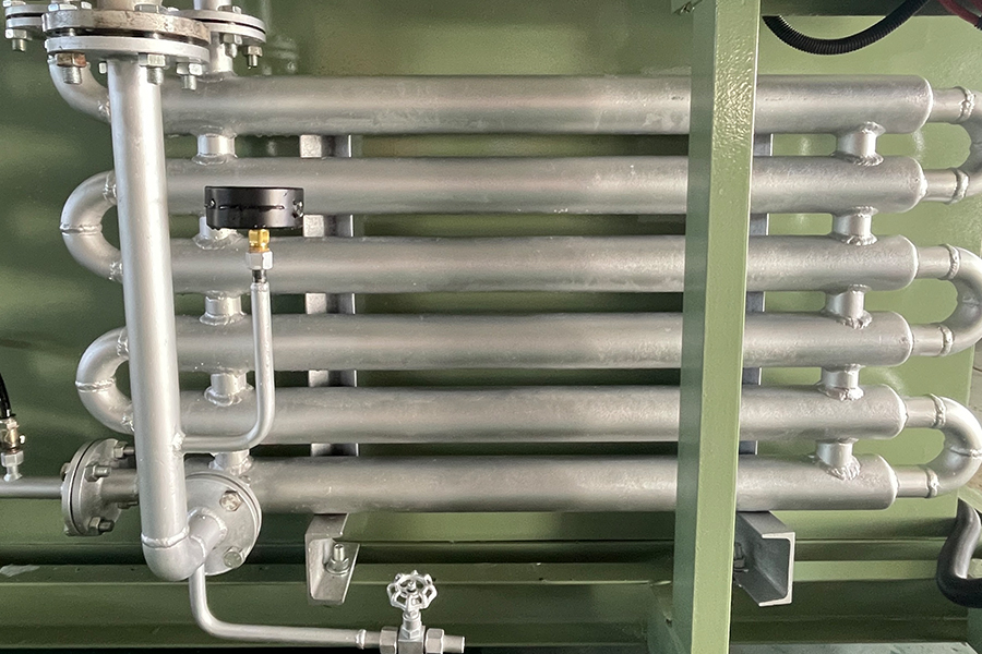 Unidade quadrada de produção de hidrogênio por decomposição de amônia