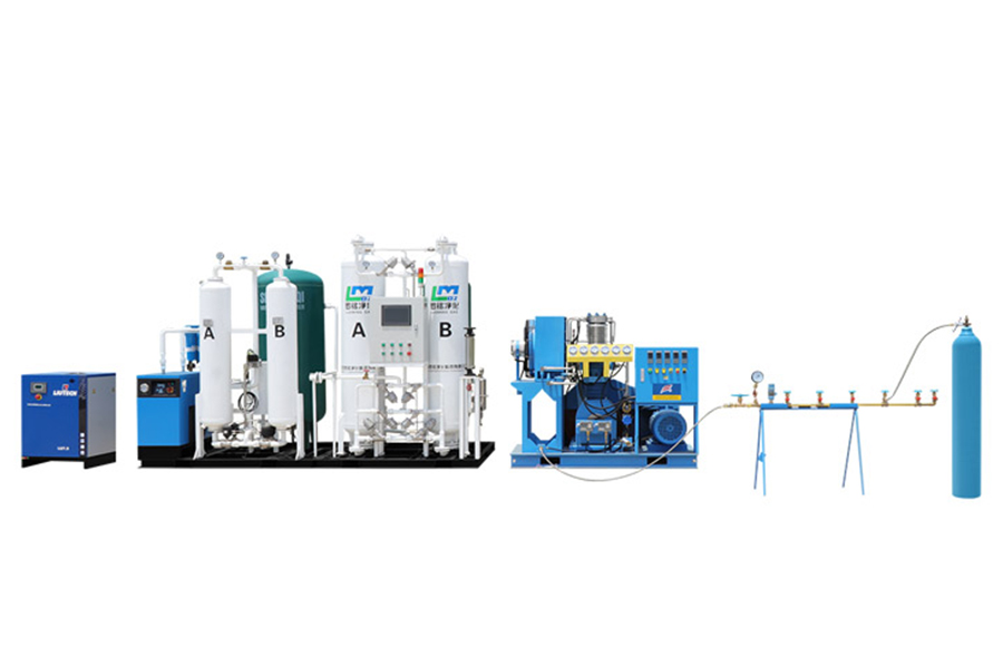 Sistema médico de enchimento de oxigênio no local